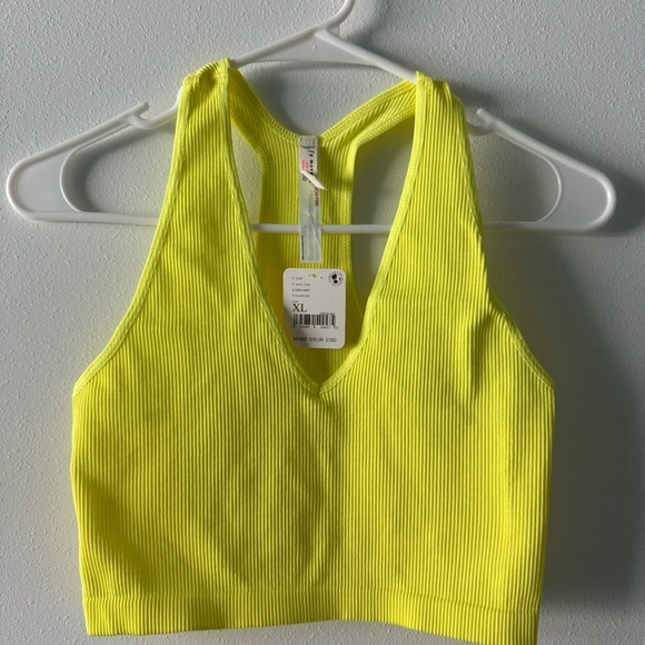 FP Movement by Free People NWT Free Throw Crop Top in Zesty Lime Women Size XL - Picture 6 of 7